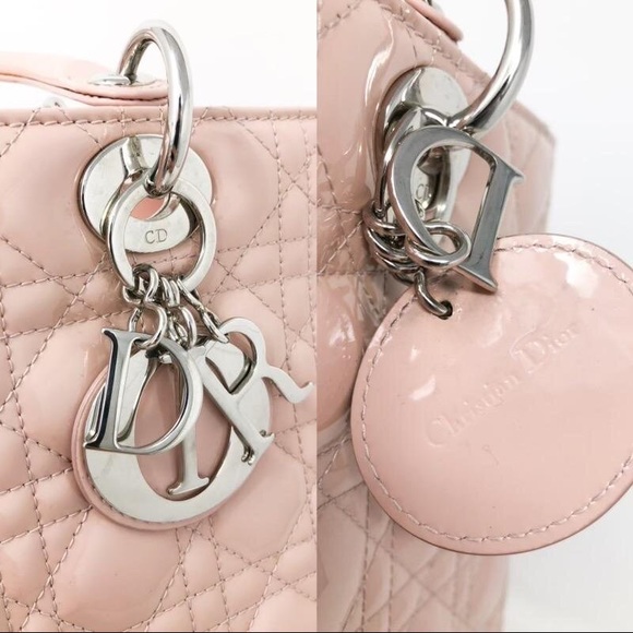 Christian Dior Patent Large Lady Dior Pink - Picture 11 of 11
